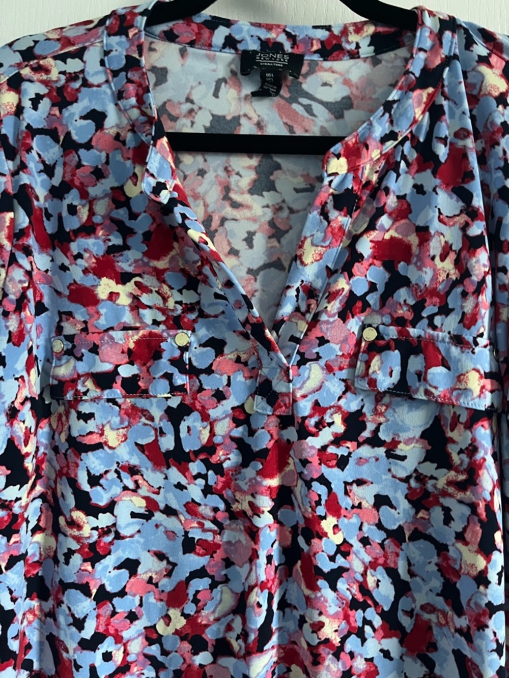Jones New York Blue Multi Floral-Print Tunic - Picture 2 of 7